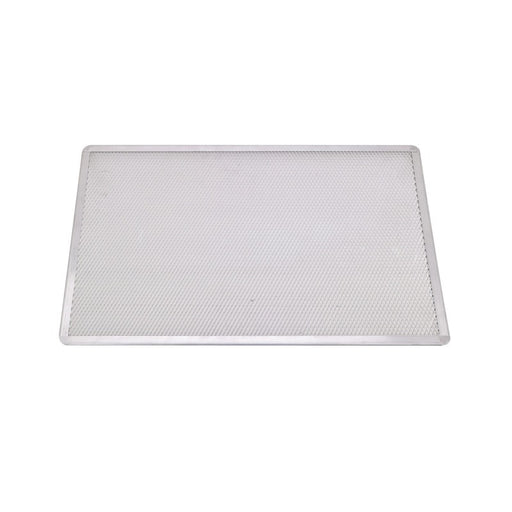 Rejilla rectangular de aluminio para pizza con base perforada 600x400mm A10mm - 12Uds