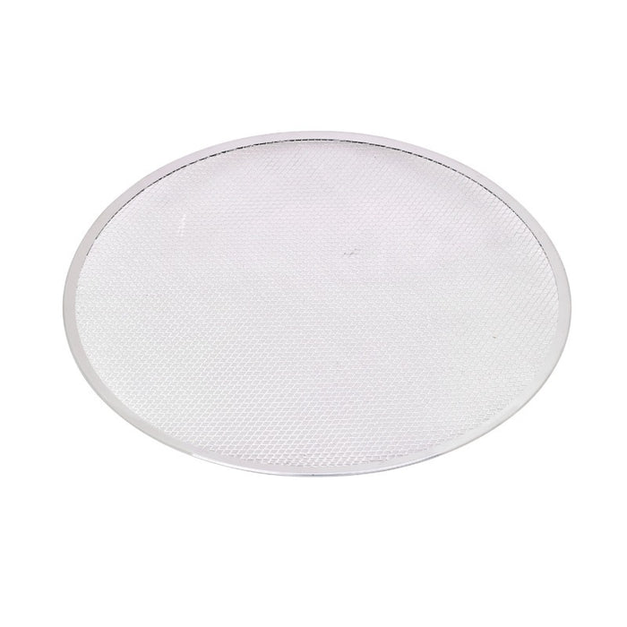 Rejilla redonda de aluminio para pizza con base perforada Ø508mm - 12Uds