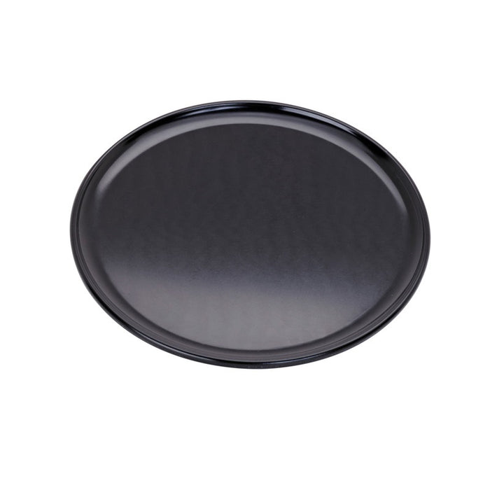 Bandeja/placa negra para pizza de aluminio anodizado Ø228mm - 12Uds