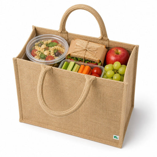 Bolsa de yute marrón 450x220mm 370mm - 5Uds