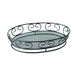 Cesta ovalada de metal 230x165mm A50mm - 6Uds