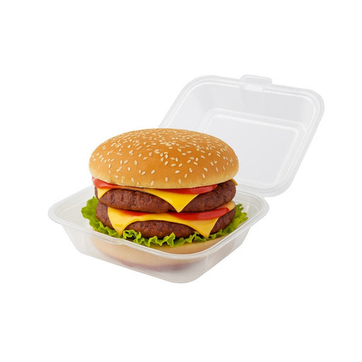 Caja de hamburguesas reutilizable 160x130mm A90mm - 24Uds