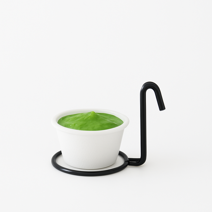 Porta conos/salserasde metal negro A70mm - 6Uds