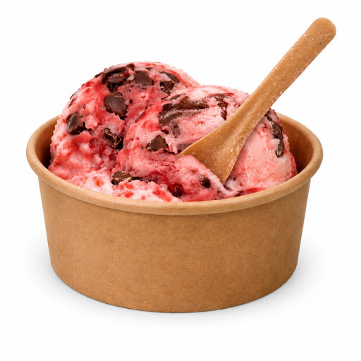 Cuchara de helado de madera compuesta reutilizable A95mm - 660Uds
