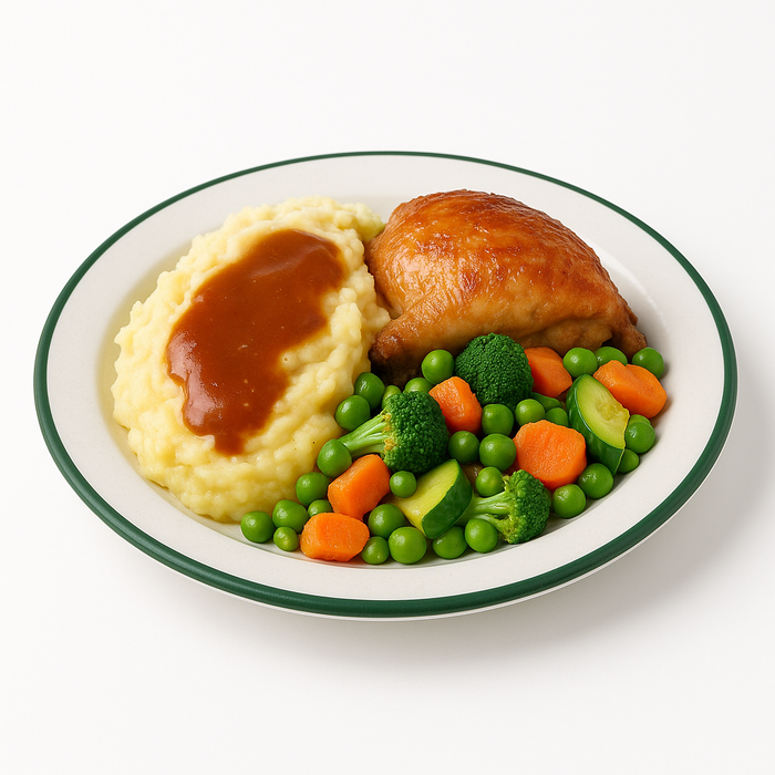 Plato de acero esmaltado blanco Enamely con borde verde Ø160mm A25mm - 12Uds