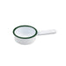 Cacerola mini de acero esmaltado blanco Enamely con borde verde 100ml A30mm - 12Uds
