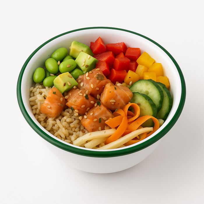 Cuenco de acero esmaltado blanco Enamely con borde verde y plano 1000ml Ø180mm A80mm - 12Uds