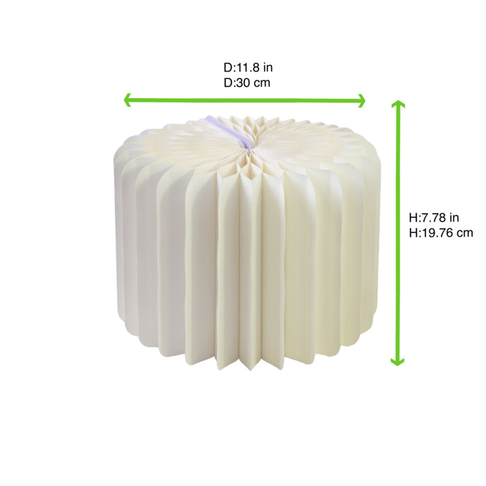 Expositor plegable blanco con bandeja acrílica  H200mm - 6Uds