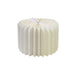 Expositor plegable blanco con bandeja acrílica  H200mm - 6Uds