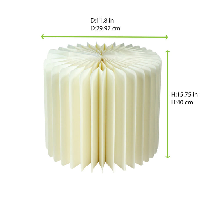 Expositor plegable blanco con bandeja acrílica  H400mm - 6Uds