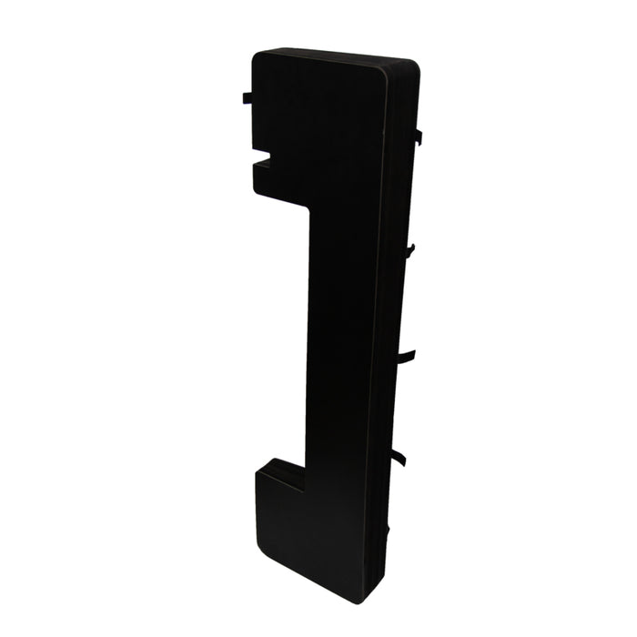 Mesa plegable iluminada negra con tablero acrílico  H1 000mm - 1Uds