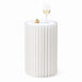 Mesa plegable blanca iluminada con tablero acrílico  H1 000mm - 1Uds