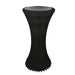 Torre negra iluminada y plegable con bandeja de acrílico H1000mm Ø500mm - 1Ud