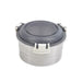 Noxbox Fiambrera redonda de acero inoxidable con tapa de pp negro 600ml Ø137mm A73mm - 12Uds