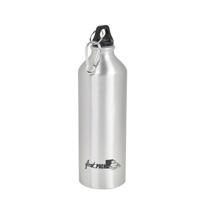 Botella de agua de aluminio Noxbottle con tapón de clip de mosquetón 750ml A255mm - 24Uds