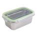 Noxbox Fiambrera rectangular de acero inoxidable con tapa transparente de pp 1000ml 193x125mm A70mm - 6Uds