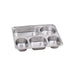 Noxtray Bandeja de acero inoxidable 5 compartimentos con tapa de pp 280x220mm A40mm - 10Uds