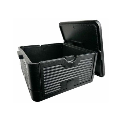 Caja plegable isotérmica negra 380x380mm H220mm - 1Uds