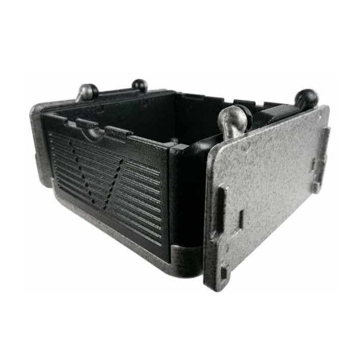 Caja plegable isotérmica negra 420x420mm H250mm - 1Uds