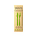 3/1 cubiertos de acero inoxidable, cuchillo, tenedor, servilleta, envoltorio de papel 210x60mm A15mm - 250Uds