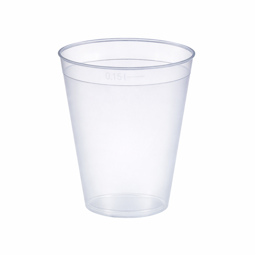 Copa de PP reutilizable Optimal 165ml A75mm - 40Uds