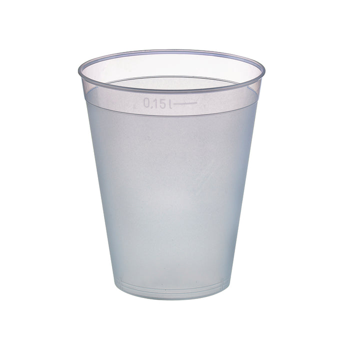 Copa de PP reutilizable Optimal 165ml A75mm - 40Uds