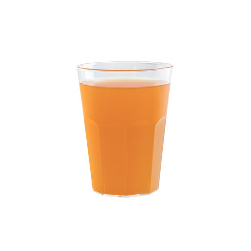 Vaso facetado de PP reutilizable Optimal 340ml A108mm - 30Uds
