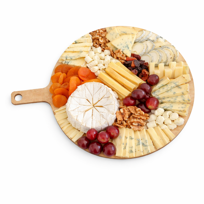 Plancha redonda color Natural de fibra de madera 460x355x6mm - 4Uds