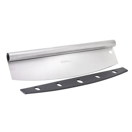 Cuchillo de pizza de acero inoxidable con estuche protector 355x100mm A25mm - 6Uds