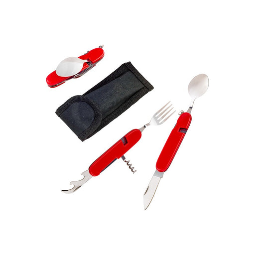 Kit Cubiertos de Bolsillo multifunción POCKET con mango de plástico 110x20mm A10mm - 24Uds