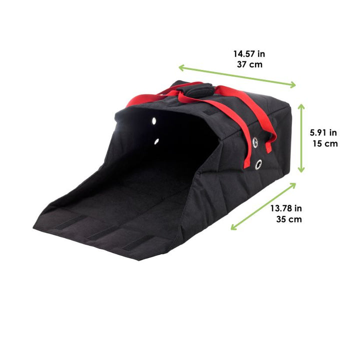 Funda negra para pizza 370x350mm H150mm - 5Uds