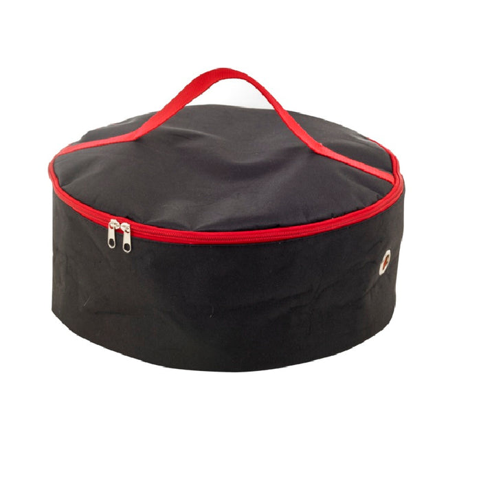 Funda redonda negra para pizza reutilizable y almuerzo bento D370mm A150mm - 5Uds