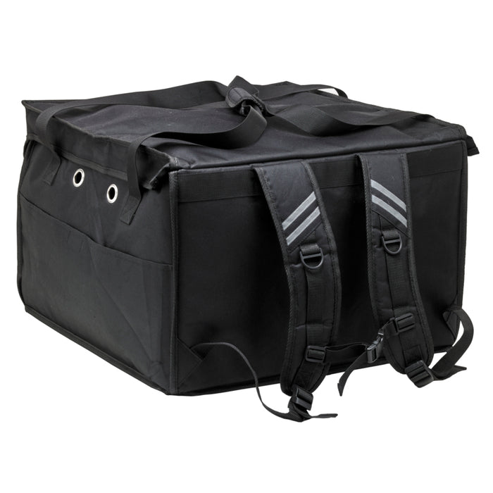 Maletín ISO negro de 2 aperturas para scooter/mochila con estante  495x495mm H320mm - 1Uds