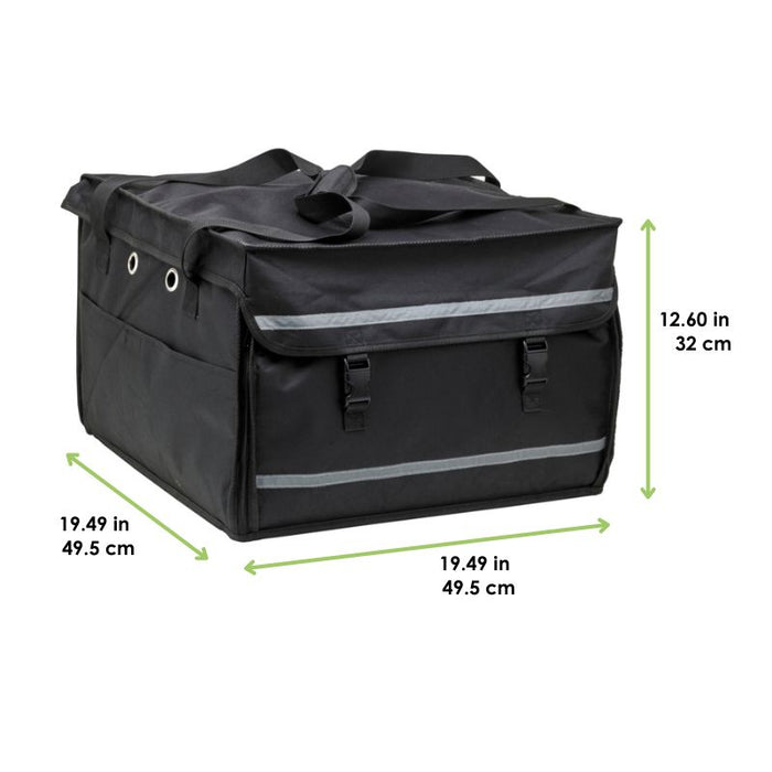 Maletín ISO negro de 2 aperturas para scooter/mochila con estante  495x495mm H320mm - 1Uds