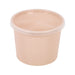 Cuenco reutilizable PP injectado beige con tapa transparente 700ml Ø120mm A90mm - 50Uds