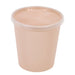 Cuenco reutilizable PP injectado beige con tapa transparente 1000ml Ø120mm A125mm - 50Uds