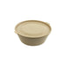 Cuenco reutilizable PP injectado beige con tapa transparente tapa 180ml Ø102mm A36mm - 100Uds