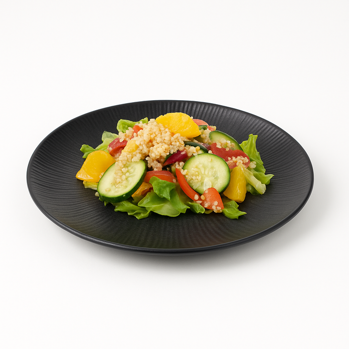 Black Phoenix plato negro reutilizable Ø210mm A28mm - 12Uds