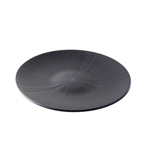 Black Phoenix plato negro reutilizable Ø258mm A30mm - 12Uds