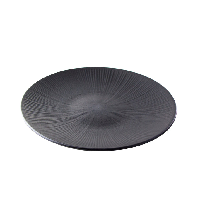 Black Phoenix plato negro reutilizable Ø258mm A30mm - 12Uds