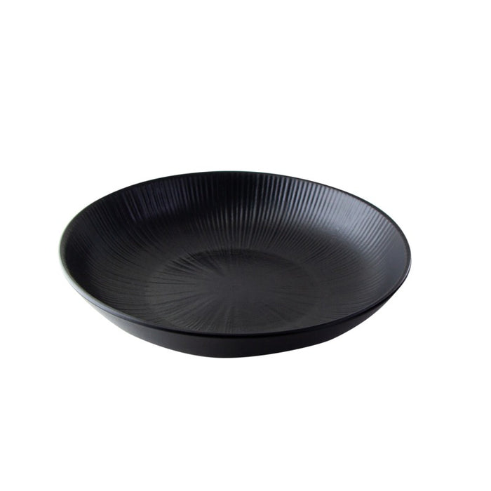 Black Phoenix plato hondo negro reutilizable 950ml Ø227mm A46mm - 12Uds