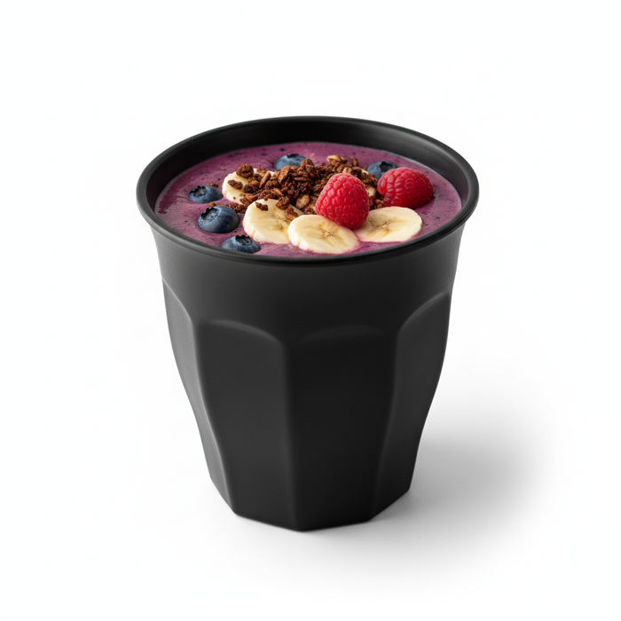 Taza de café negro reutilizable Black Phoenix 200ml A89mm - 24Uds