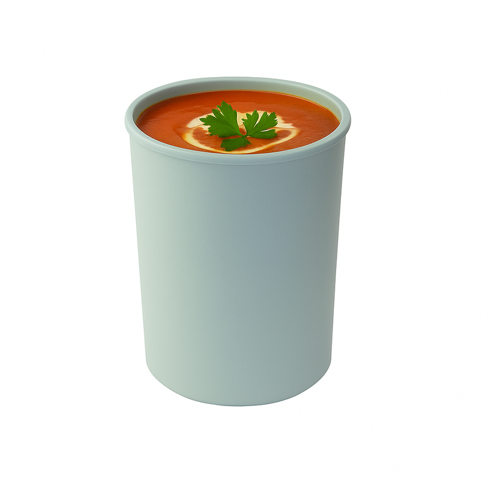 Sopera reutilizable Phoenix verde mar 800ml Ø107mm A130mm - 24Uds