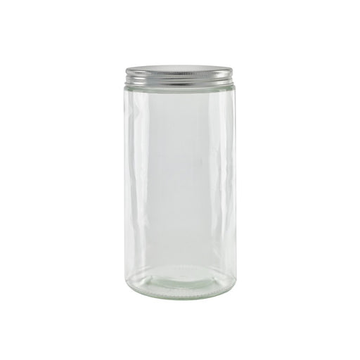 Combo tarro de Cristal BOKOJAR redondo con tapa de aluminio 1000ml Ø88mm A187mm - 30Uds