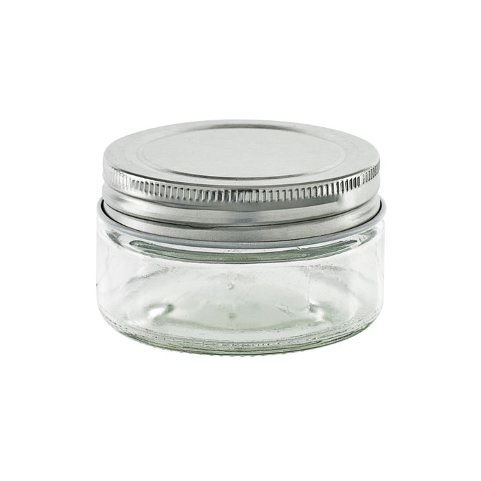 Combo tarro de Cristal BOKOJAR redondo con tapa de aluminio 100ml Ø70mm A43mm - 90Uds