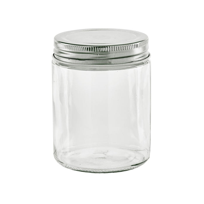 Combo tarro de Cristal BOKOJAR redondo con tapa de aluminio 300ml Ø70mm A99mm - 60Uds