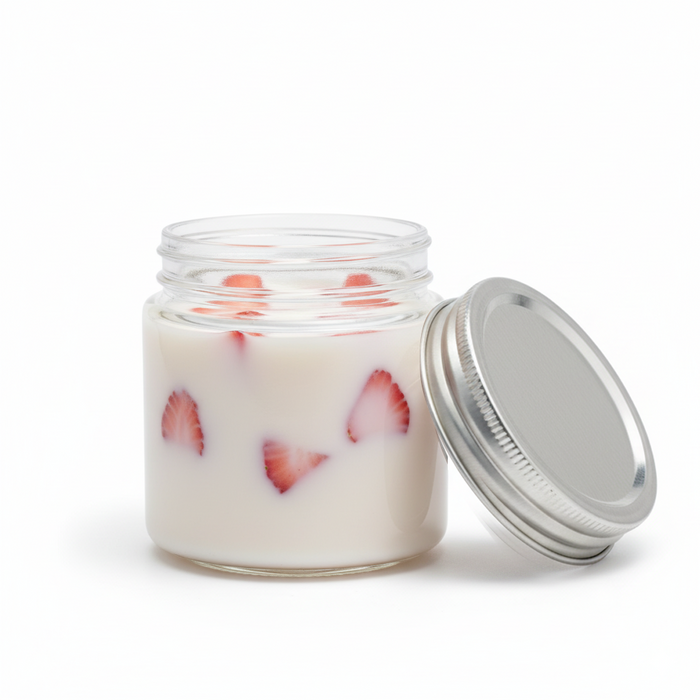 Combo tarro de Cristal BOKOJAR redondo con tapa de aluminio 390ml Ø88mm A81mm - 50Uds