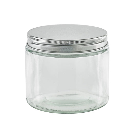 Combo tarro de Cristal BOKOJAR redondo con tapa de aluminio 390ml Ø88mm A81mm - 50Uds