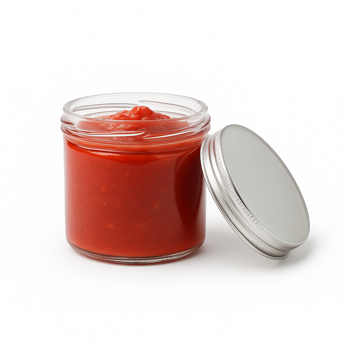 Combo tarro de Cristal BOKOJAR redondo con tapa de aluminio 500ml Ø88mm A99mm - 40Uds