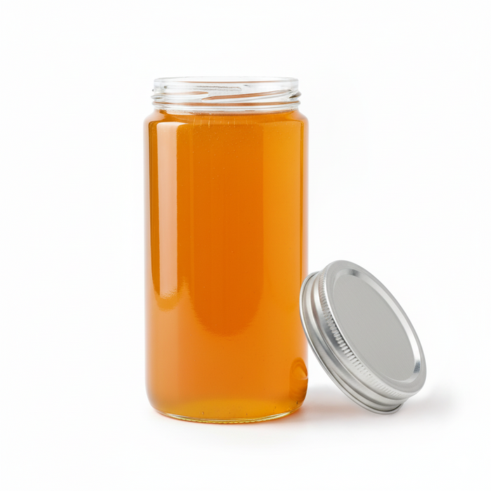 Combo tarro de Cristal BOKOJAR redondo con tapa de aluminio 750ml Ø88mm A139mm - 30Uds